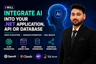 integrate ai into your dot net application, API, or database