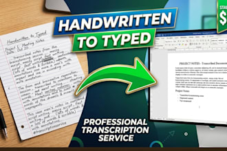 convert your handwritten notes into editable text