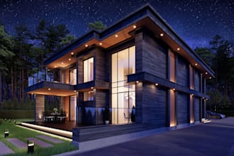 create photorealistic interior and exterior 3d renderings