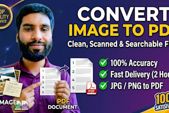 convert image to pdf, scanned document, and searchable pdf files