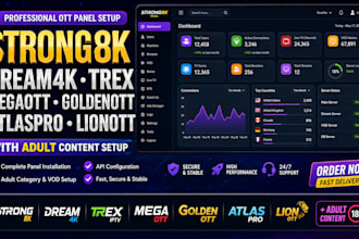 create strong8k, dream4k, trex, megaott, goldenott, atlaspro, lionott with adult