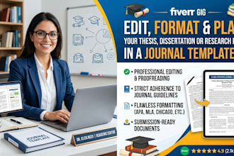 edit and format your thesis, dissertation, or article