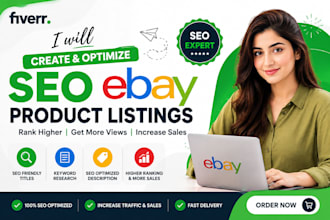 create and optimize SEO ebay product listings