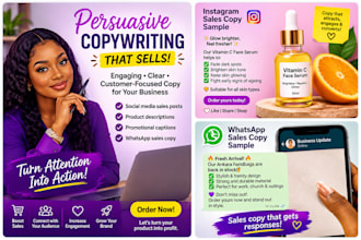 write engaging e commerce and social media sales copy