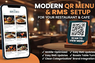 create custom mobile qr menu design for restaurants and cafes
