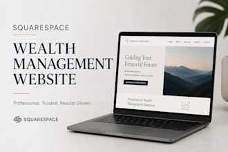 a professional squarespace wealth management website