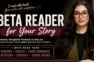 beta read your horror erotic dark romance mystery fantasy novel taboo books