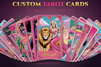 design a custom tarot deck with card backs