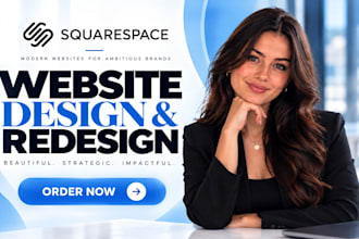 build squarespace website design or redesign squarespace website development