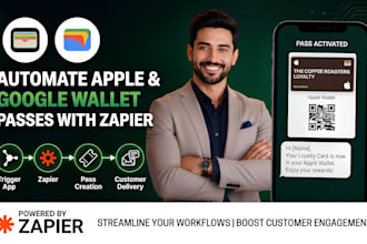 automate apple wallet and google wallet loyalty and event passes using zapier