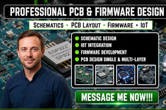 design complete pcb schematic and hardware for esp32, stm32, rf and raspberry pi