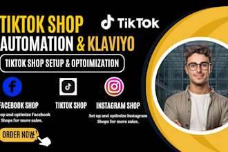 tik tok shop setup workflow klaviyo automation email flow fix template campaign