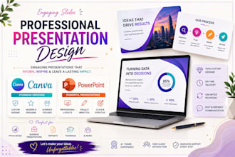 design engaging and visually interactive professional slides for you