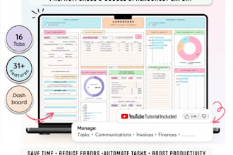 design custom excel google spreadsheet automation etsy budget planner invoice