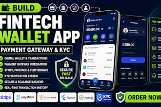 build fintech wallet app payment gateway stripe paystack flutterwave nodejs kyc