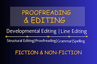 be your book editor, novel editor and proofreader