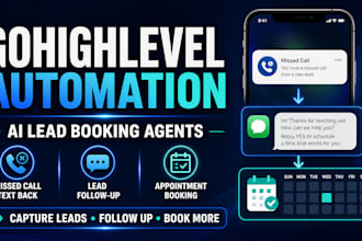 build a gohighlevel automation and ai lead booking agent
