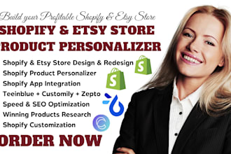 do shopify product personalizer teeinblue customily zepto etsy print on demand