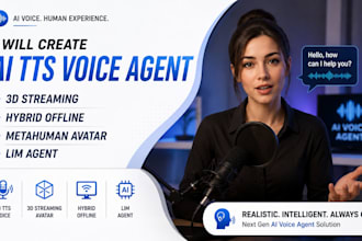 create ai tts voice agent 3d streaming hybrid offline metahuman avatar lim agent