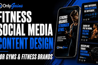 design social media content for gyms and fitness brands