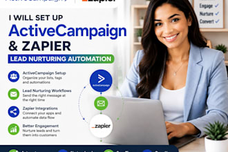 setup activecampaign zapier lead nurturing email automation workflow setup