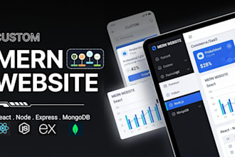 build a custom mern stack website with react, node, express, and mongodb