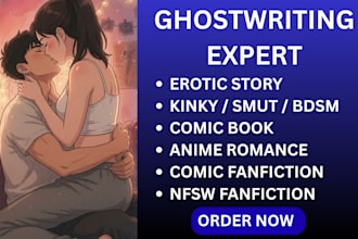 ghostwrite anime romance erotic story comic book nsfw fanfiction bdsm kinky smut