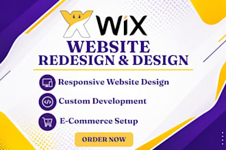 build wix website, design wix website, redesign wix website development