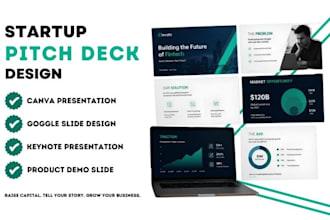 do startup fundraising investor pitch deck design business presentation figma