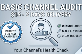 audit and optimize your youtube channel for growth