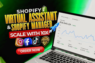 be your shopify dropshipping manager, shopify virtual assistant and ebay manager
