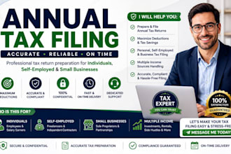 prepare and file your annual tax return accurately and on time