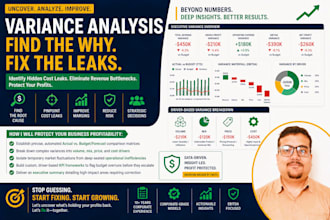 perform deep financial variance analysis and design KPI frameworks