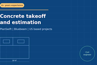 do concrete takeoff and estimation for US based projects