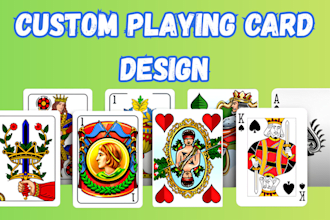 design custom playing cards poker cards board game card illustration card deck