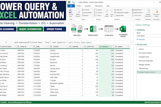 automate, clean, and transform excel data using power query