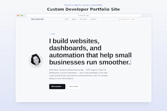 build a business website