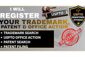 your trademark, patent, and office action as a uspto attorney, search