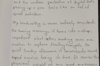 write your documents by hand