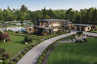 render proposed building elevation for real estate listing,cgi exterior,4k uhd