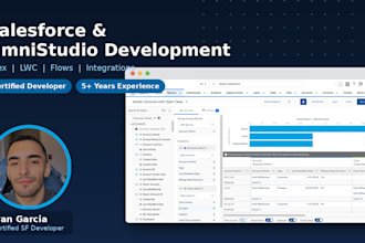 develop salesforce solutions with apex, lwc and omnistudio