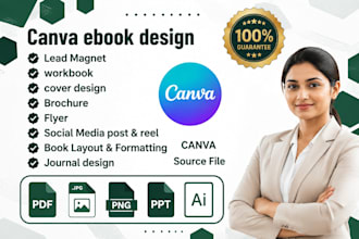 design canva ebook, planner and workbook using canva