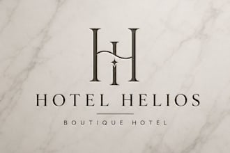 create a modern luxury logo and brand identity