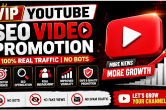 do your video vip seo video promotion no bot