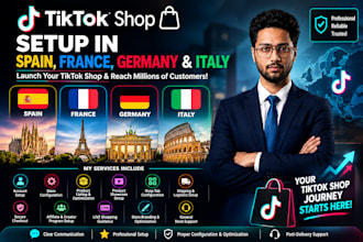 setup tiktok shop in spain france germany italy