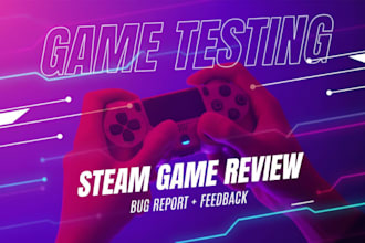 playtest review provide detailed feedback on steam game