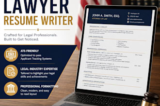 write an ats optimized legal lawyer resume and CV