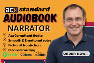 be your fiction and romance audiobook narrator, audio editing for acx mastering