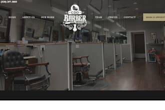 design squarespace website barber website hair stylist website beard oil website