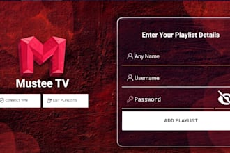 rebrand ios iptv app with vpn integration and admin panel